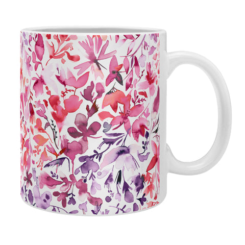 Ninola Design Red flowers and plants ivy Coffee Mug