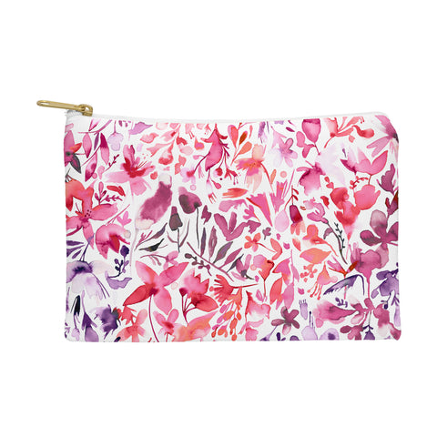 Ninola Design Red flowers and plants ivy Pouch