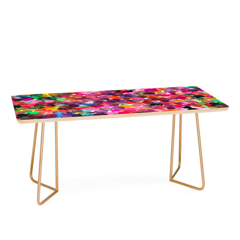 Ninola Design Red overlapped watercolor dots Coffee Table