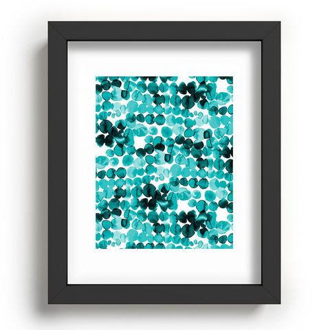 Ninola Design Relaxing Ink Bleeding Dots Recessed Framing Rectangle