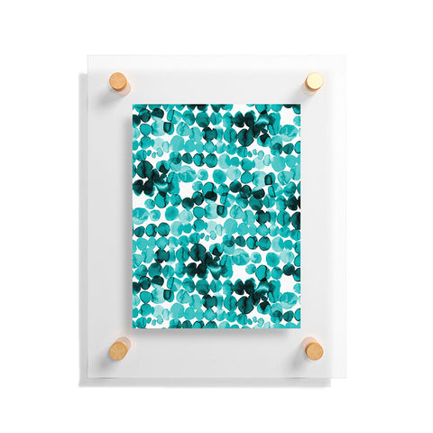Ninola Design Relaxing Ink Bleeding Dots Floating Acrylic Print