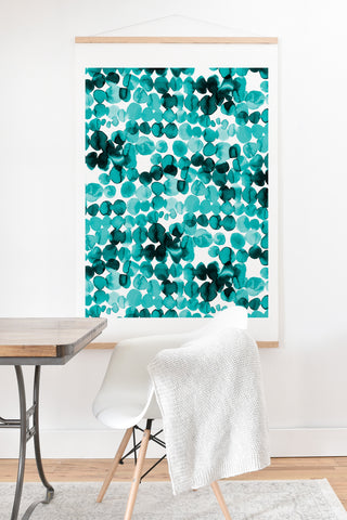 Ninola Design Relaxing Ink Bleeding Dots Art Print And Hanger