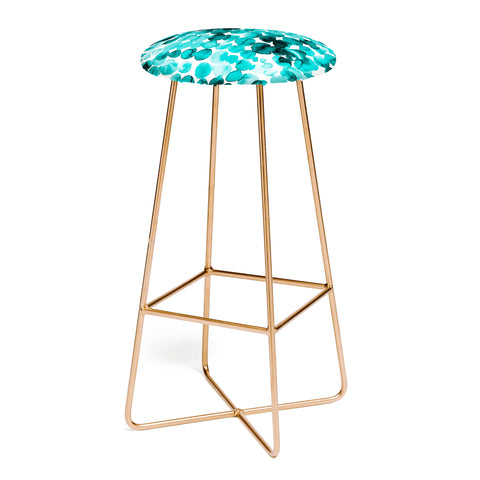 Ninola Design Relaxing Ink Bleeding Dots Bar Stool