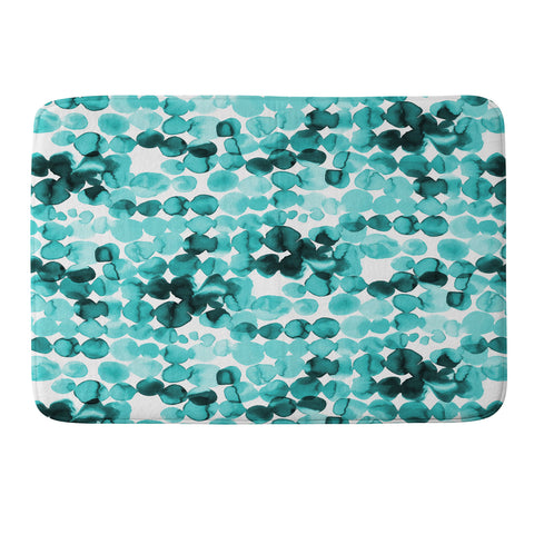 Ninola Design Relaxing Ink Bleeding Dots Memory Foam Bath Mat