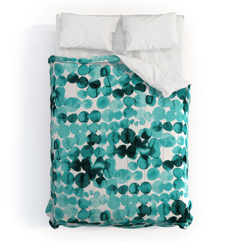 Ninola Design Relaxing Ink Bleeding Dots Comforter