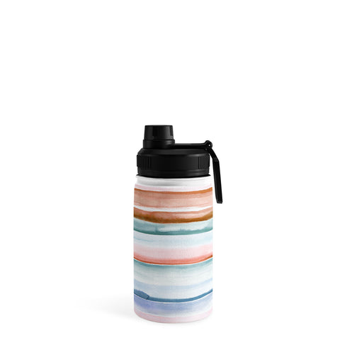 Ninola Design Relaxing Stripes Mineral Copper Water Bottle