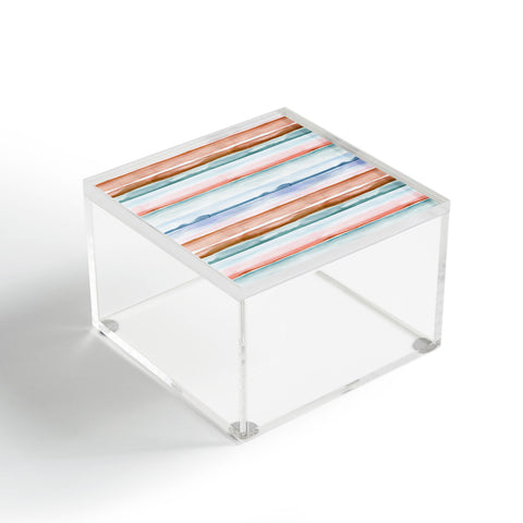 Ninola Design Relaxing Stripes Mineral Copper Acrylic Box