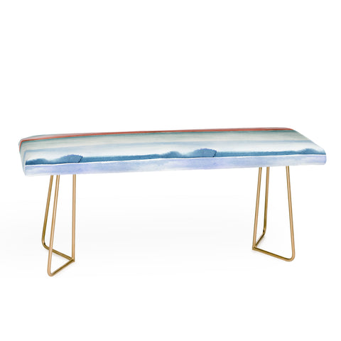Ninola Design Relaxing Stripes Mineral Copper Bench