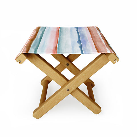 Ninola Design Relaxing Stripes Mineral Copper Folding Stool