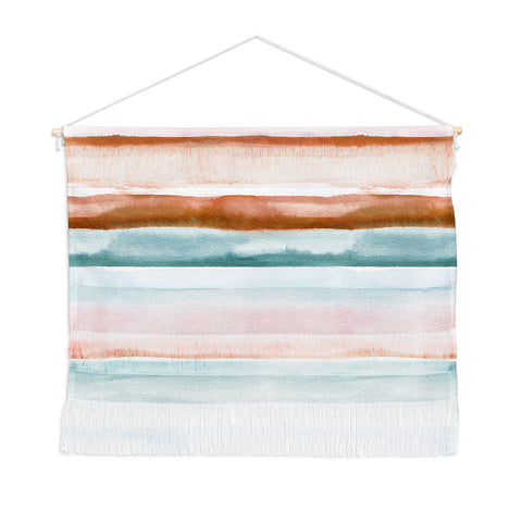 Ninola Design Relaxing Stripes Mineral Copper Wall Hanging Landscape