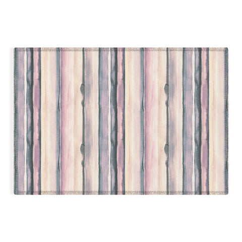 Ninola Design Relaxing Stripes Mineral Lilac Outdoor Rug