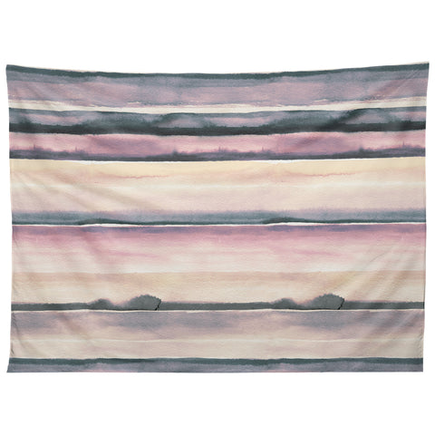Ninola Design Relaxing Stripes Mineral Lilac Tapestry