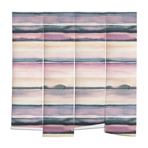 Ninola Design Relaxing Stripes Mineral Lilac Wall Mural