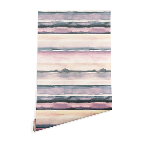 Ninola Design Relaxing Stripes Mineral Lilac Wallpaper