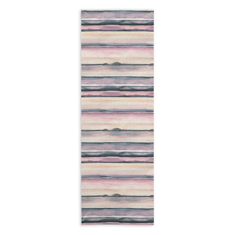 Ninola Design Relaxing Stripes Mineral Lilac Yoga Towel