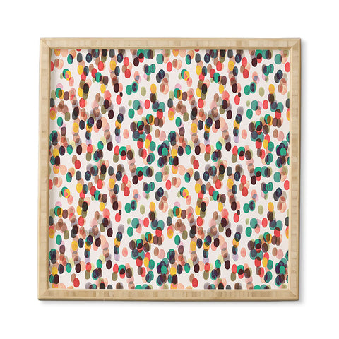 Ninola Design Relaxing Tropical Dots Framed Wall Art
