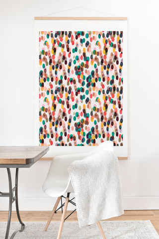 Ninola Design Relaxing Tropical Dots Art Print And Hanger