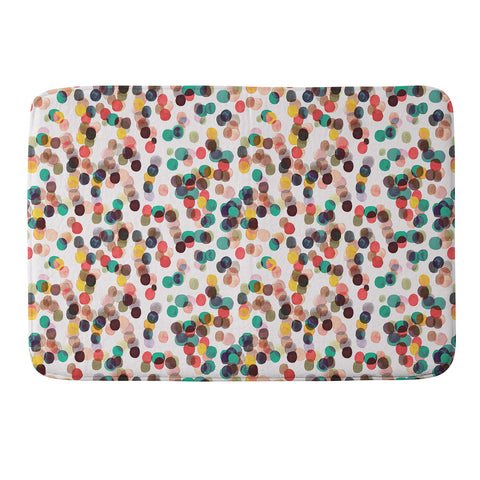 Ninola Design Relaxing Tropical Dots Memory Foam Bath Mat