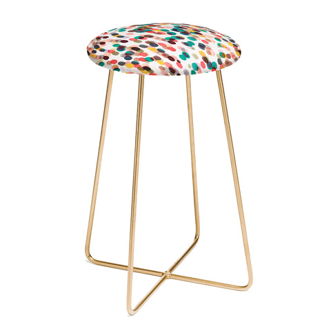 Ninola Design Relaxing Tropical Dots Counter Stool