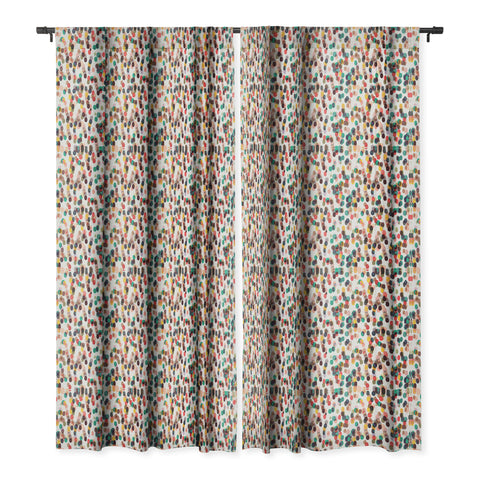 Ninola Design Relaxing Tropical Dots Blackout Window Curtain