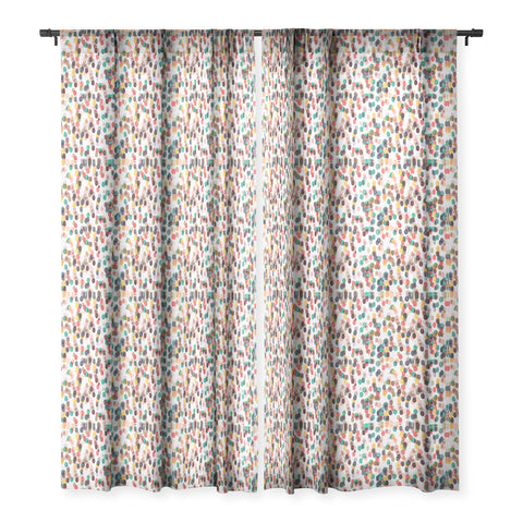 Ninola Design Relaxing Tropical Dots Sheer Window Curtain