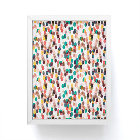 Ninola Design Relaxing Tropical Dots Framed Mini Art Print