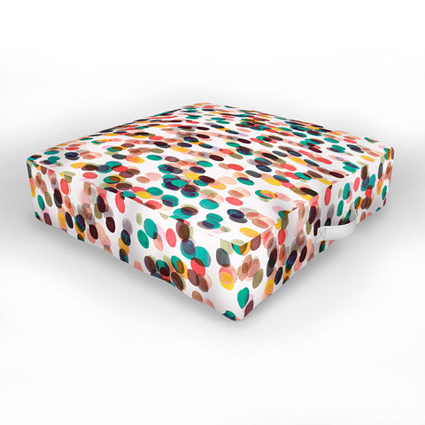 Ninola Design Relaxing Tropical Dots Outdoor Floor Cushion