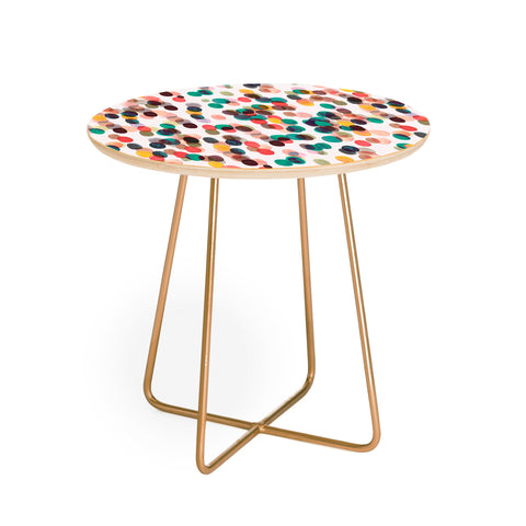Ninola Design Relaxing Tropical Dots Round Side Table