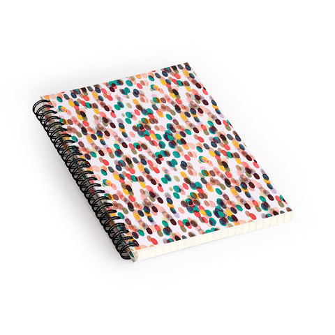 Ninola Design Relaxing Tropical Dots Spiral Notebook