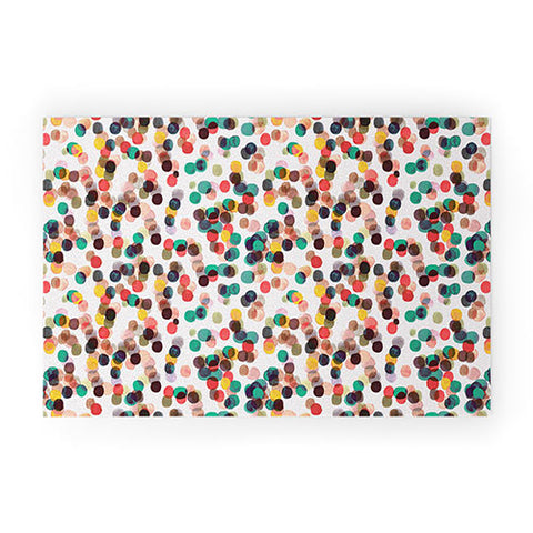 Ninola Design Relaxing Tropical Dots Welcome Mat