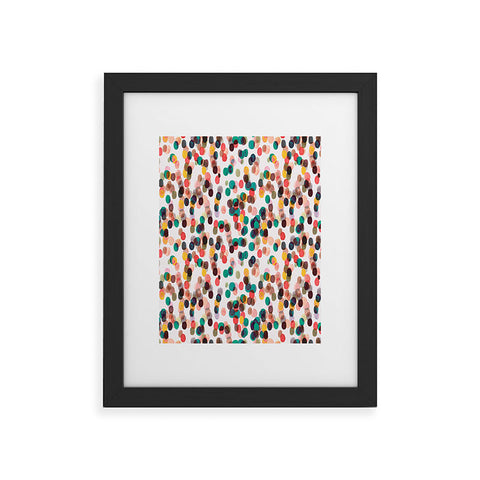 Ninola Design Relaxing Tropical Dots Framed Art Print
