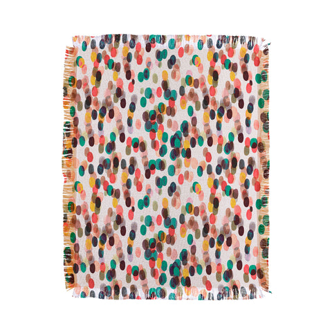Ninola Design Relaxing Tropical Dots Throw Blanket