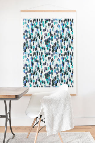 Ninola Design Relaxing Winter Dots Mauve Art Print And Hanger