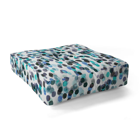 Ninola Design Relaxing Winter Dots Mauve Floor Pillow Square