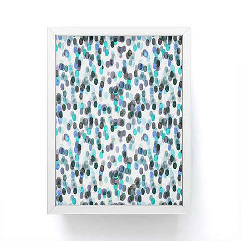 Ninola Design Relaxing Winter Dots Mauve Framed Mini Art Print