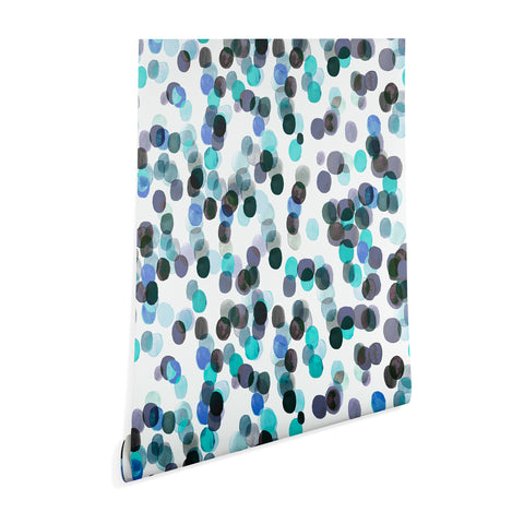 Ninola Design Relaxing Winter Dots Mauve Wallpaper