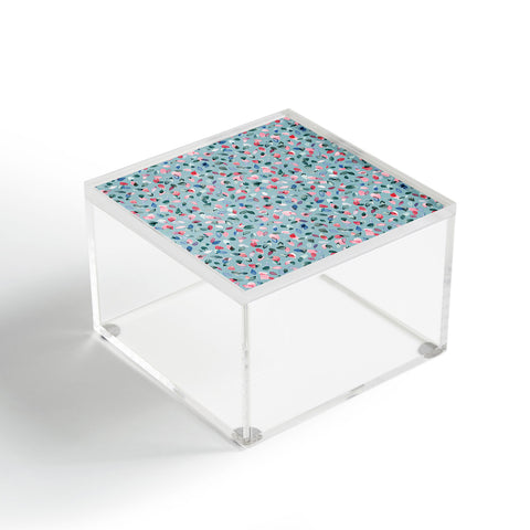 Ninola Design Romance Petals Blue Acrylic Box