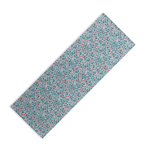 Ninola Design Romance Petals Blue Yoga Mat