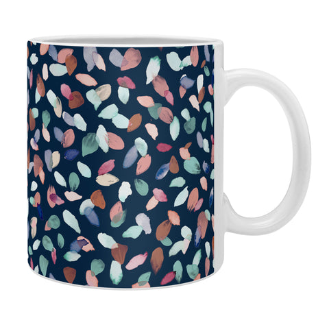 Ninola Design Romance Petals Navy Coffee Mug