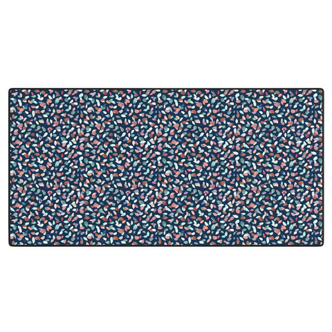 Ninola Design Romance Petals Navy Desk Mat