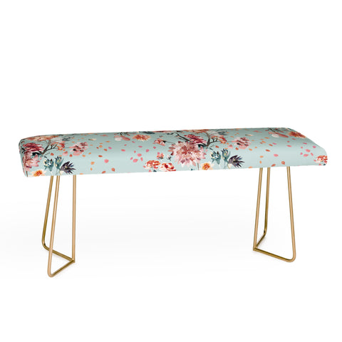 Ninola Design Romantic Bouquet Blue Bench