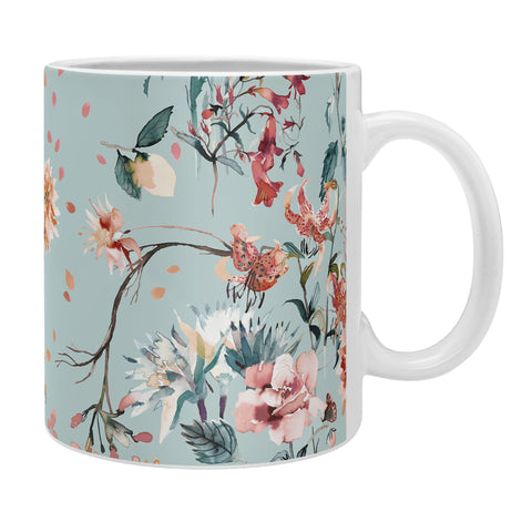 Ninola Design Romantic Bouquet Blue Coffee Mug