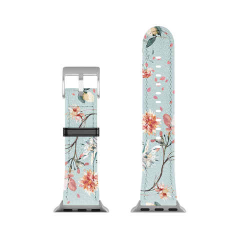 Ninola Design Romantic Bouquet Blue Apple Watch Band