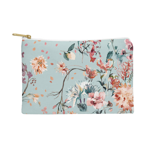 Ninola Design Romantic Bouquet Blue Pouch