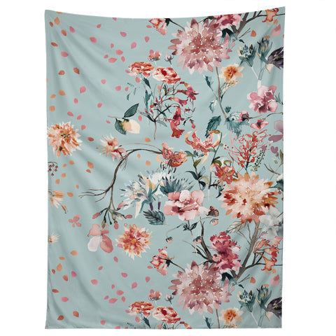 Ninola Design Romantic Bouquet Blue Tapestry