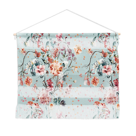 Ninola Design Romantic Bouquet Blue Wall Hanging Landscape