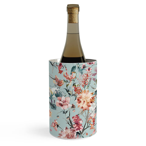Ninola Design Romantic Bouquet Blue Wine Chiller