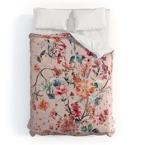 Ninola Design Romantic bouquet Pink Comforter