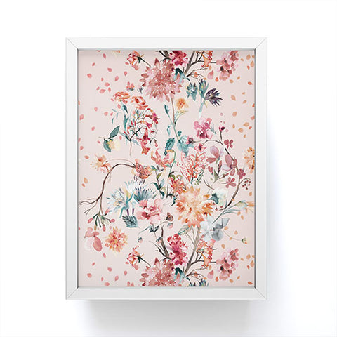 Ninola Design Romantic bouquet Pink Framed Mini Art Print