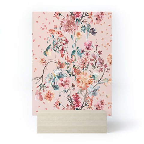 Ninola Design Romantic bouquet Pink Mini Art Print
